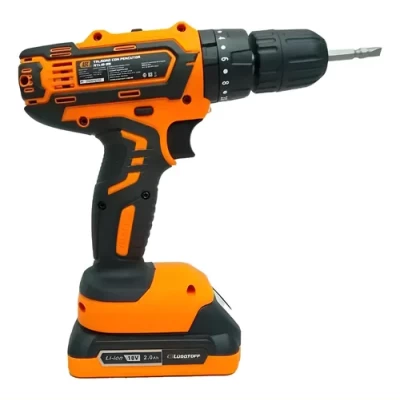 Imagen del producto: Taladro Atornillador Percutor Lusqtoff 18v 2 Baterias Con Puntas