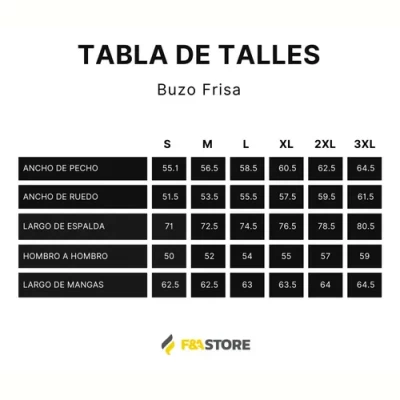 Imagen del producto: Buzo De Trabajo Friza Basico Cuello Redondo