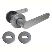 Foto principal de Manija Picaporte Arezzo Color Platino Currao Doble Tropea