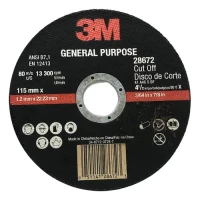 Foto principal de Disco De Corte Amoladora 3m 115 X 1.2 X 22.23mm 28672 Negro