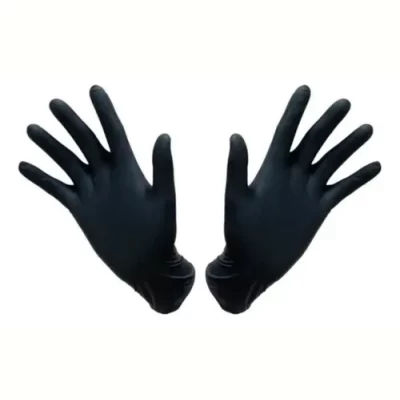 Imagen del producto: Guante Nitrilo Negro Reforzado Descartable Mediglove X 100