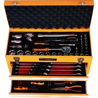 Imagen del producto: Kit De Herramientas 80 Pzs En Caja Metalica Lusqtoff Naranja