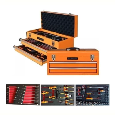 Imagen del producto: Kit De Herramientas 80 Pzs En Caja Metalica Lusqtoff Naranja