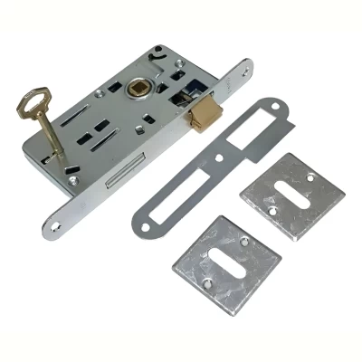 Imagen del producto: Cerradura Puerta Placa Frente Redondeado Angosto Prive 101 Derecho