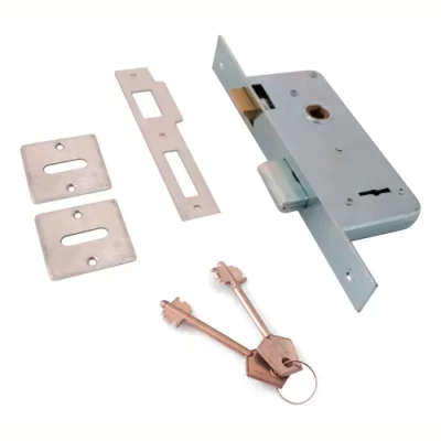 Imagen del producto: Cerradura Para Puerta Abatible Prive 200 Plateado Acabado Zincado D