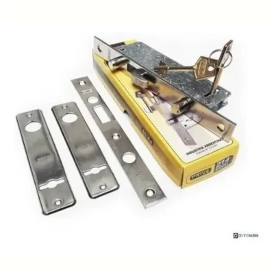 Imagen del producto: Cerradura Prive Angosta P/ Porton Corredizo Prive 214 Niquel