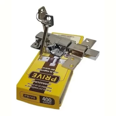 Imagen del producto: Cerrojo Llave Cruz Barra Pasante Acero Prive 400 Cromo