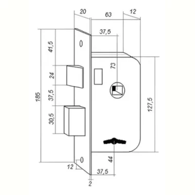 Imagen del producto: Cerradura Roa 902 Compatible Con Trabex 1020 / Candex 116