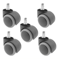 Foto principal de Rueda Doble Combinada Goma Gris 53 Perno Sillon X 5 Unidades