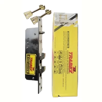 Imagen del producto: Cerradura P/ Puerta Corrediza Trabex 700 Niquelada 6 Placas